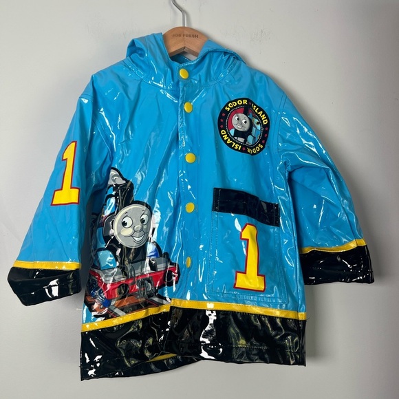 Western Chief Thomas The Train Engine Raincoat Blue 2T Boys - Picture 1 of 7